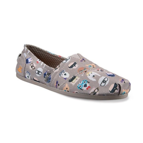 BOBS by Skechers Ladies Plush Pup Smart Casual Slip-On Flats Size 36 EU, 6 US - Picture 1 of 6